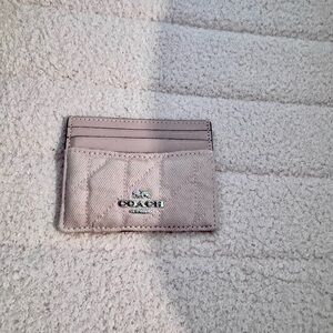 Coach Denim Pink Card Holder